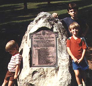 AFO Plaque with Warren and Ann's kids