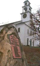 AFO plaque with church