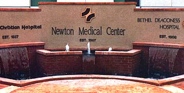 Newton Medical Center sign-center