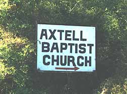 Axtell, TX Church sign