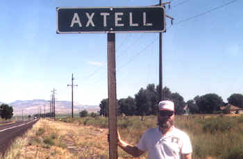 Axtell, Utah sign